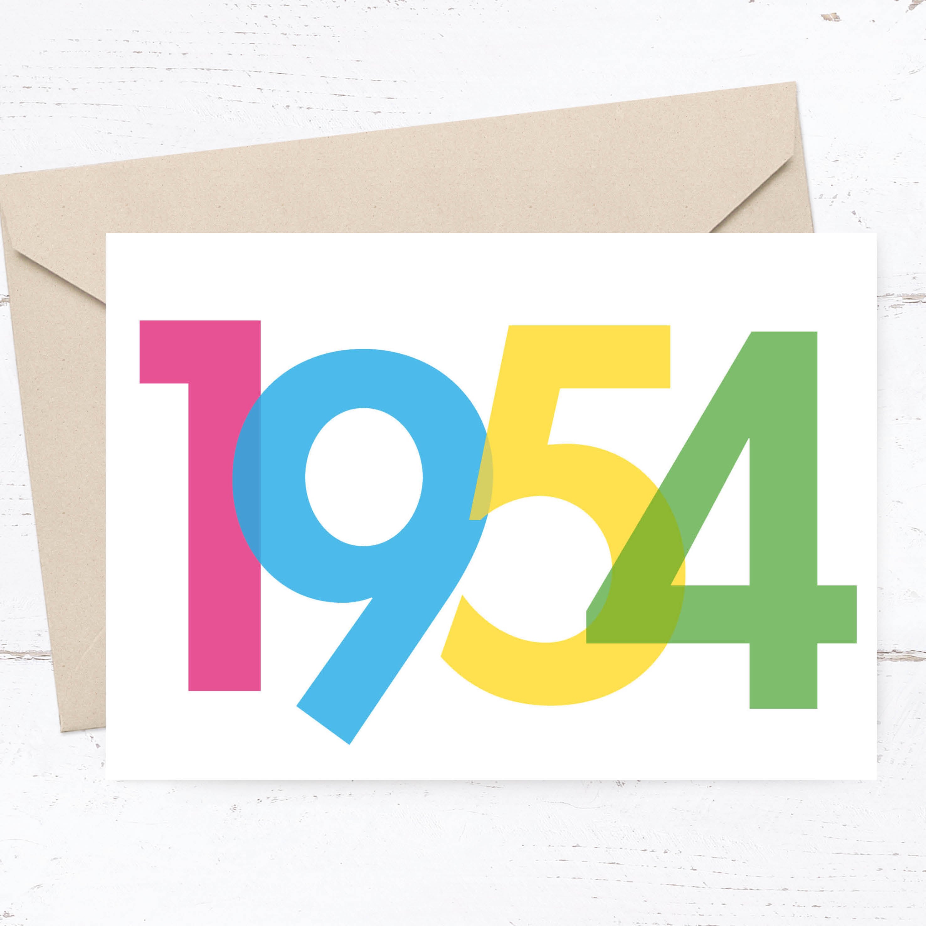Einladung zum 70. Geburtstag: Jahrgang 1954 Individuelle Einladung